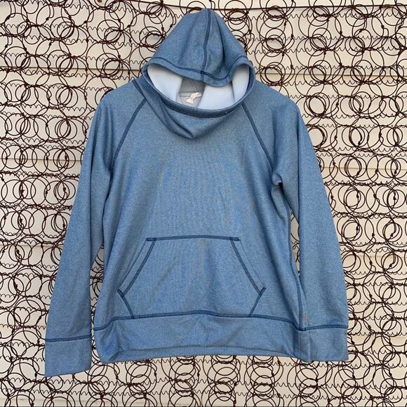 Lucy Stronger Everyday Pullover Hoodie gray blue SMALL - Picture 1 of 3